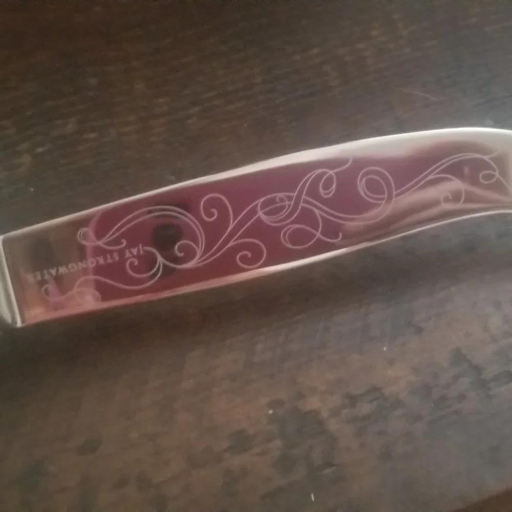 WOW RARE JAY STRONGWATER MODERN WHITE MARBLE CHEESE SERVING BUTTER SILVER KNIFE